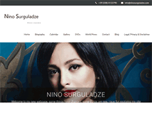 Tablet Screenshot of ninosurguladze.com